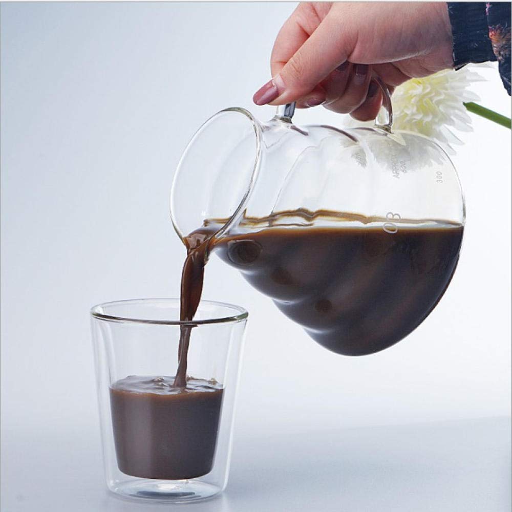 Premium Borosilicate Coffee Press - 600ml Heat-Resistant Glass Pot for Brewing & Serving Coffee/Tea at Home/Office