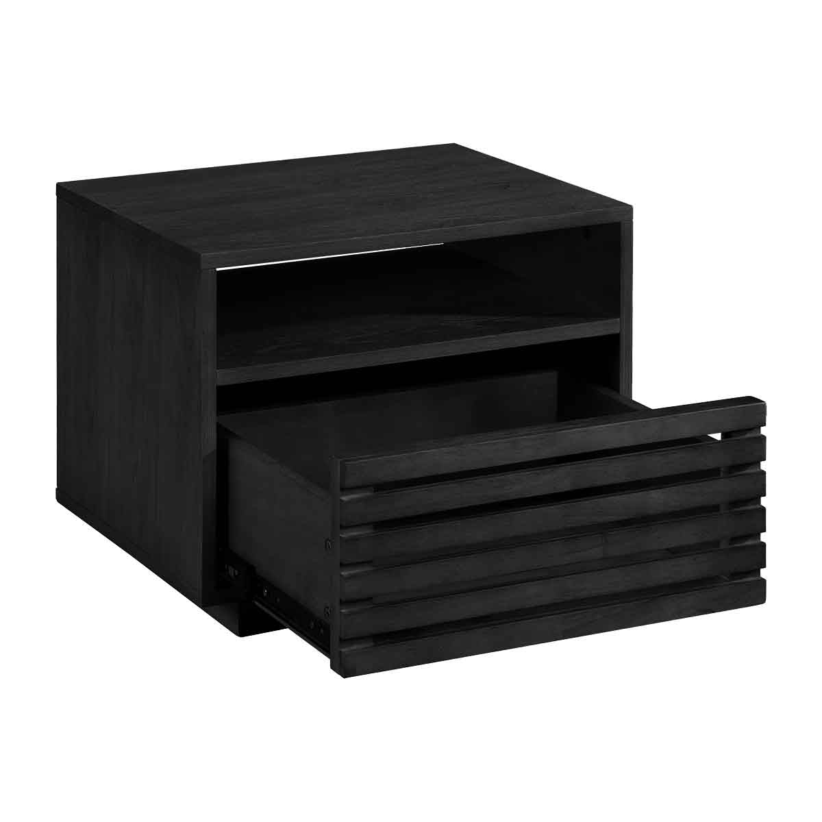 Modern Wooden Nightstand with Drawer - Stylish Bedside Table for Bedroom, Living Room, or Office - Perfect for Storing Books, Lamps, and Essentials