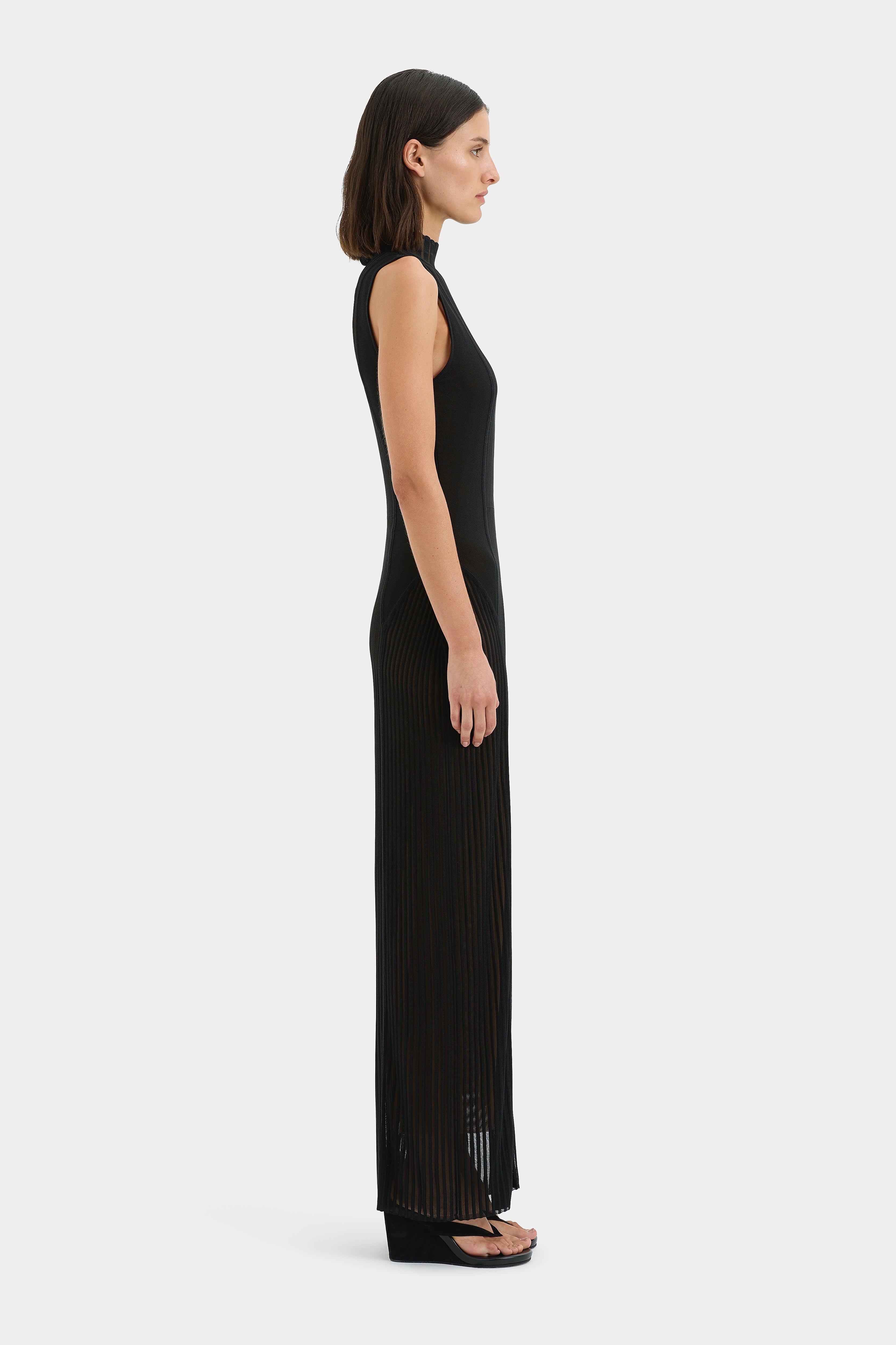 Azario Women's Elegant Column Dress - Slim Fit Midi Dress for Office, Party & Evening Wear | Perfect for Work, Cocktail Events & Special Occasions
