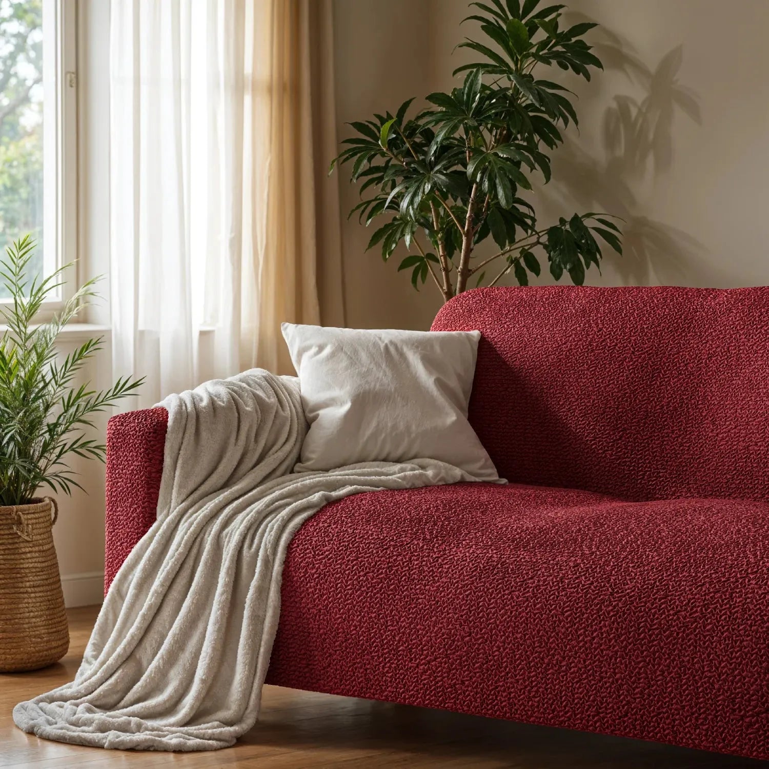 2 Seater Loveseat Slipcover - Soft Microfiber Fabric - Perfect for Living Room, Bedroom & Home Decor