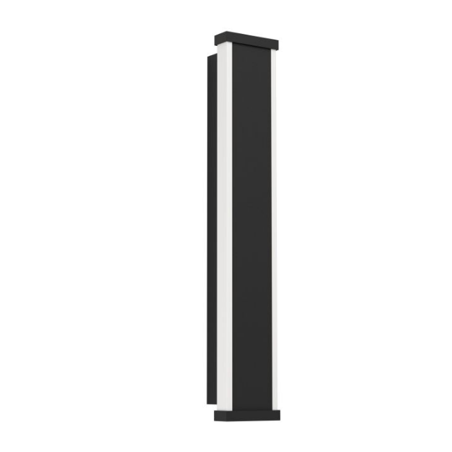 Eglo Neviano 38cm Black Outdoor Wall Light - Waterproof Exterior Sconce for Porch, Garage & Garden Lighting
