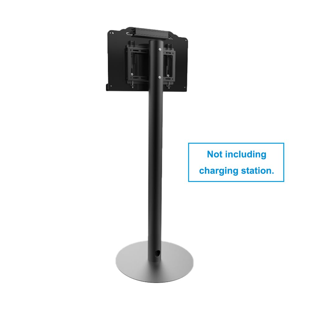 Black Floor Stand for Fixed Cell Phone Charging Station - Easy Assembly & Stable Base - Perfect for Retail Stores, Restaurants, and Office Charging Stations