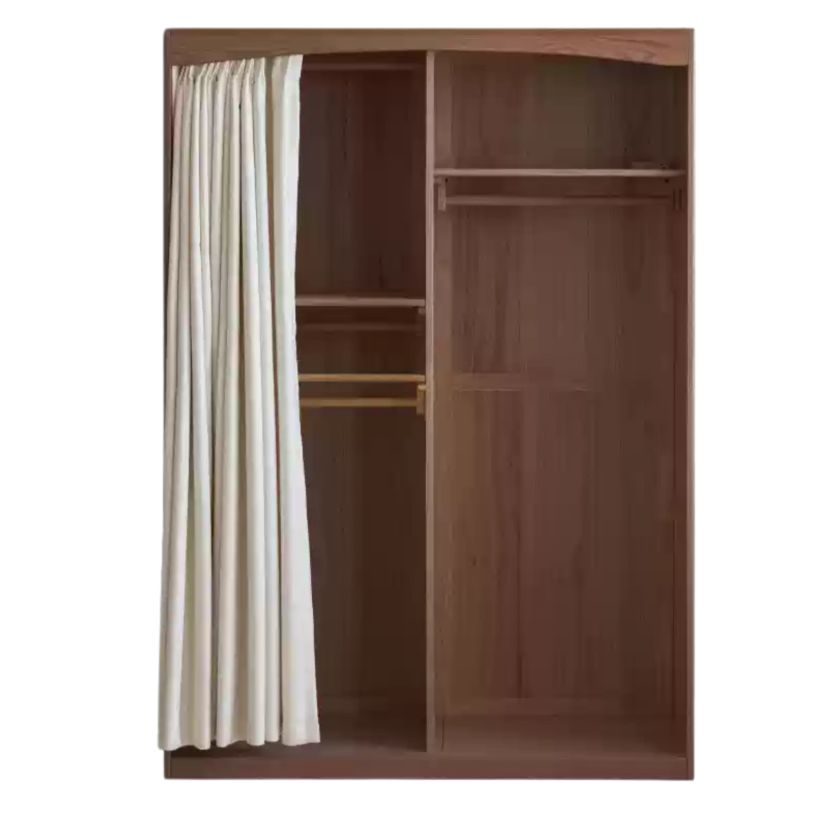 55.1x21.6x78.7inch / 140x55x200сm / walnut color / wardrobe