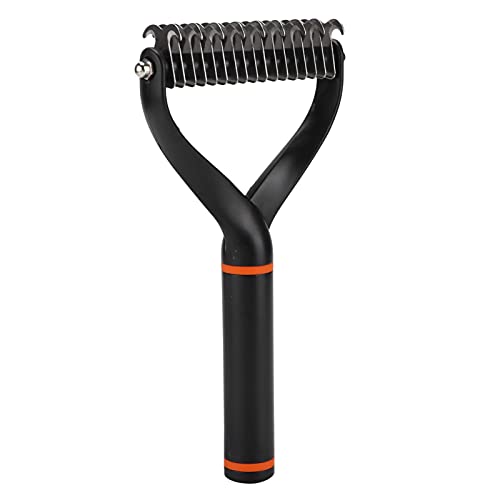 Professional Dog Dematting Comb & Deshedding Brush - Undercoat Rake Grooming Tool for Dogs & Cats - Perfect for Shedding Season & Daily Pet Grooming at Home
