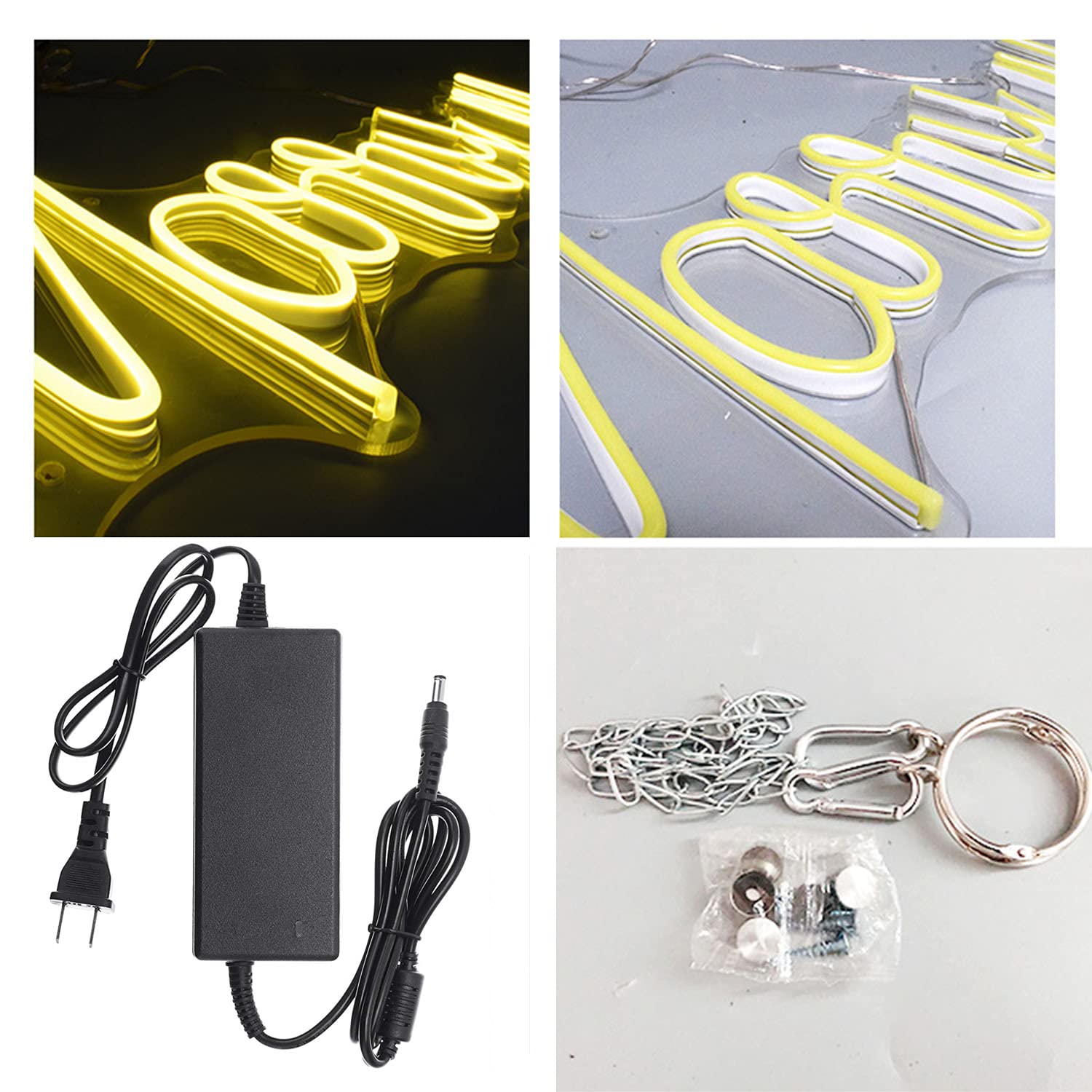Marry Me Neon Sign - Custom LED Wall Art for Weddings, Anniversaries & Parties | Romantic Home Decor & Unique Gift Idea | Perfect for Bedroom, Living Room & Wedding Venue Decorations (Yellow, 50cm)