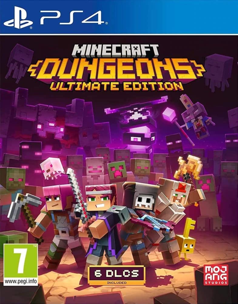 Minecraft Dungeons - Ultimate Edition for PlayStation 4 (PS4) | Action-Adventure Game with All DLCs - Perfect for Family Game Nights & RPG Fans