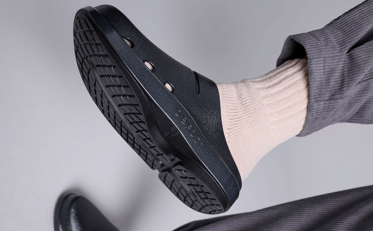 Women's OOcloog Luxe Clog - Sparkly Black Slip-On Shoes for Comfort & Style | Perfect for Casual Wear, Home, Garden & Outdoor Activities
