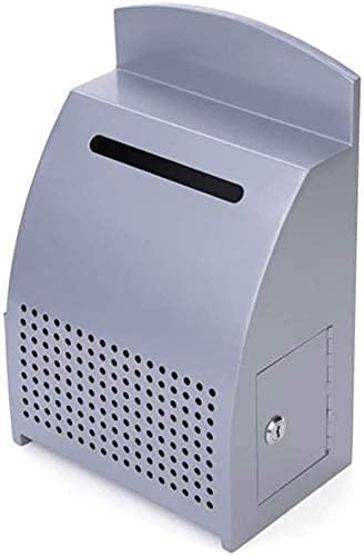 Galvanized Steel Letterbox with Lock - Secure Mailbox for Villa, Garden & Shop - Durable Parcel Drop Box for Home & Outdoor Use