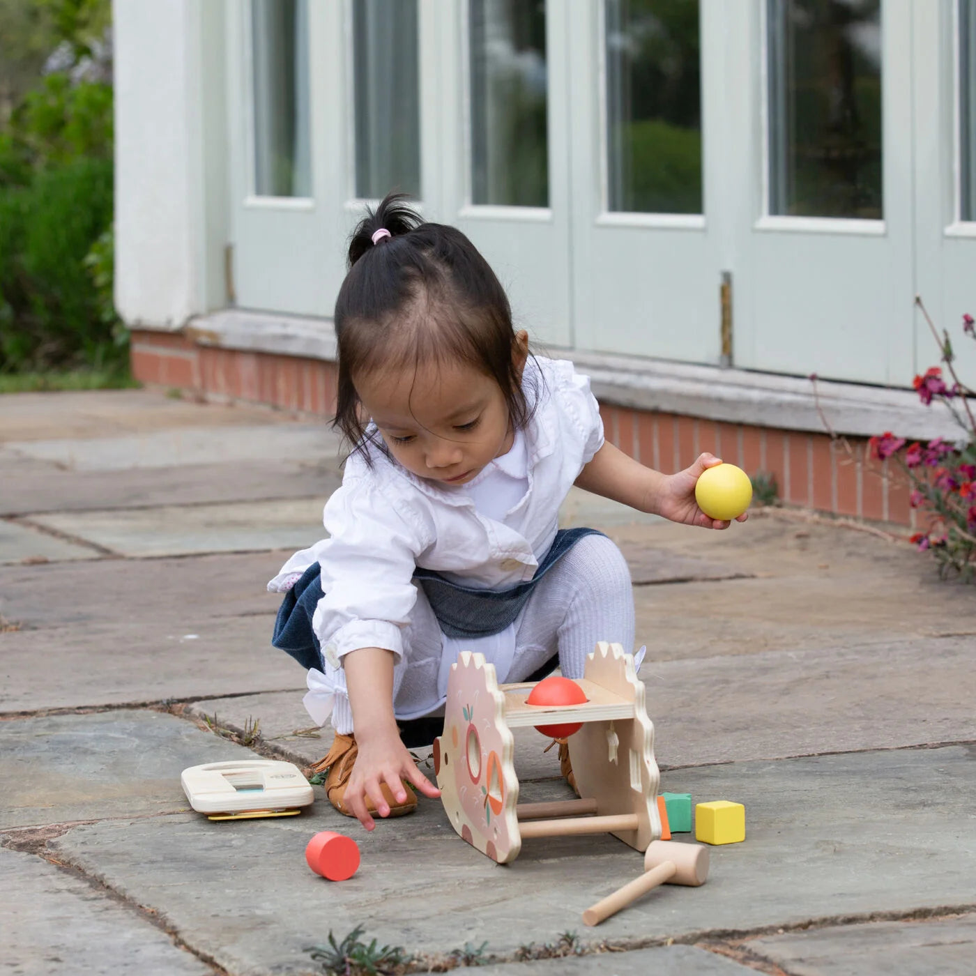 Wooden Hedgehog Pounding Bench Toy - Montessori Educational Hammering Game for Toddlers - Fine Motor Skills Development Toy for Kids - Perfect for Preschool Learning & Sensory Play