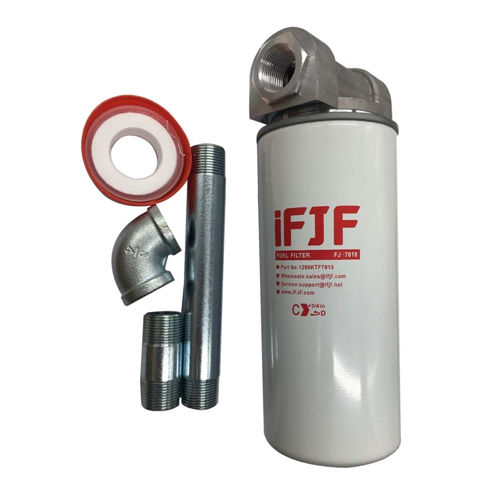 iFJF 1200KTF7018 Fuel Filter Spin-on Particulate Replacement for Transfer Pump FR112 FR1210G FR610G 18 GPM 3/4