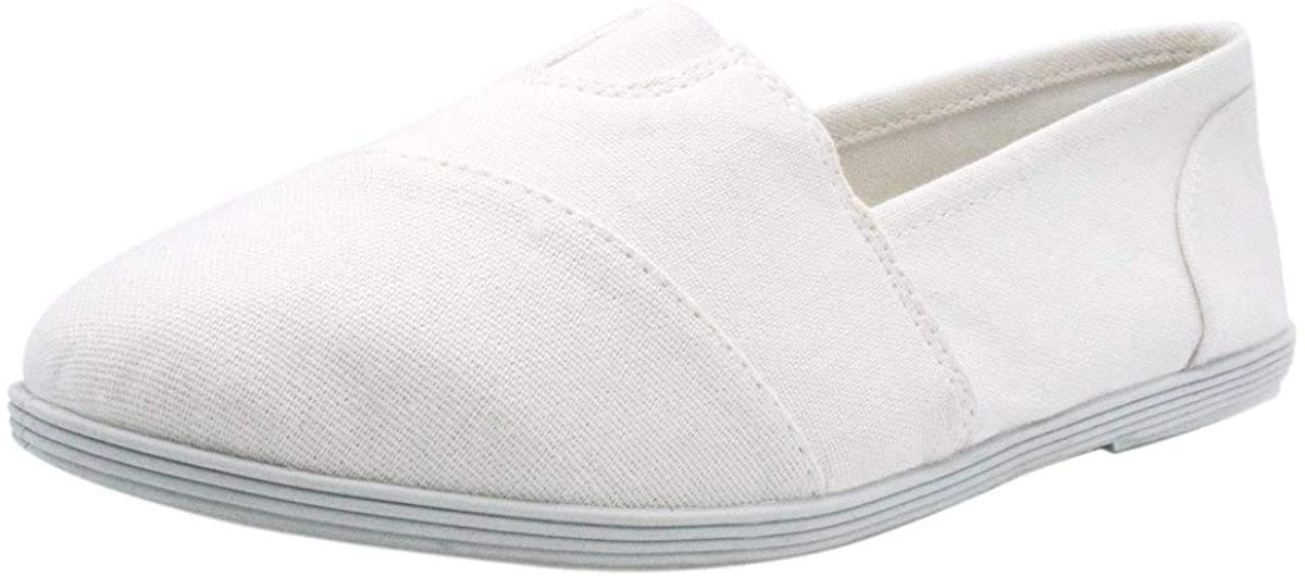 Comfortable Women's Slip-On Loafers - Breathable Linen Canvas Shoes with Memory Foam Gel Insoles for All-Day Wear | Perfect for Work, Travel & Casual Outings