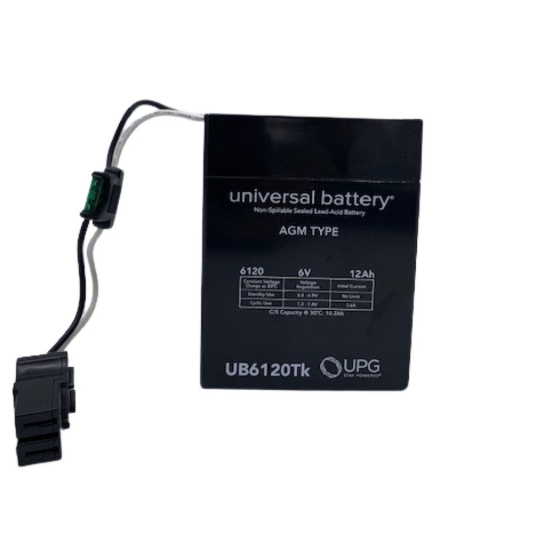 UPG 6V 12Ah Replacement Battery for Power Wheels - Compatible with Models 00801-0712, 0801-0051, 74522 - Perfect for Kids Ride-On Cars & Toys