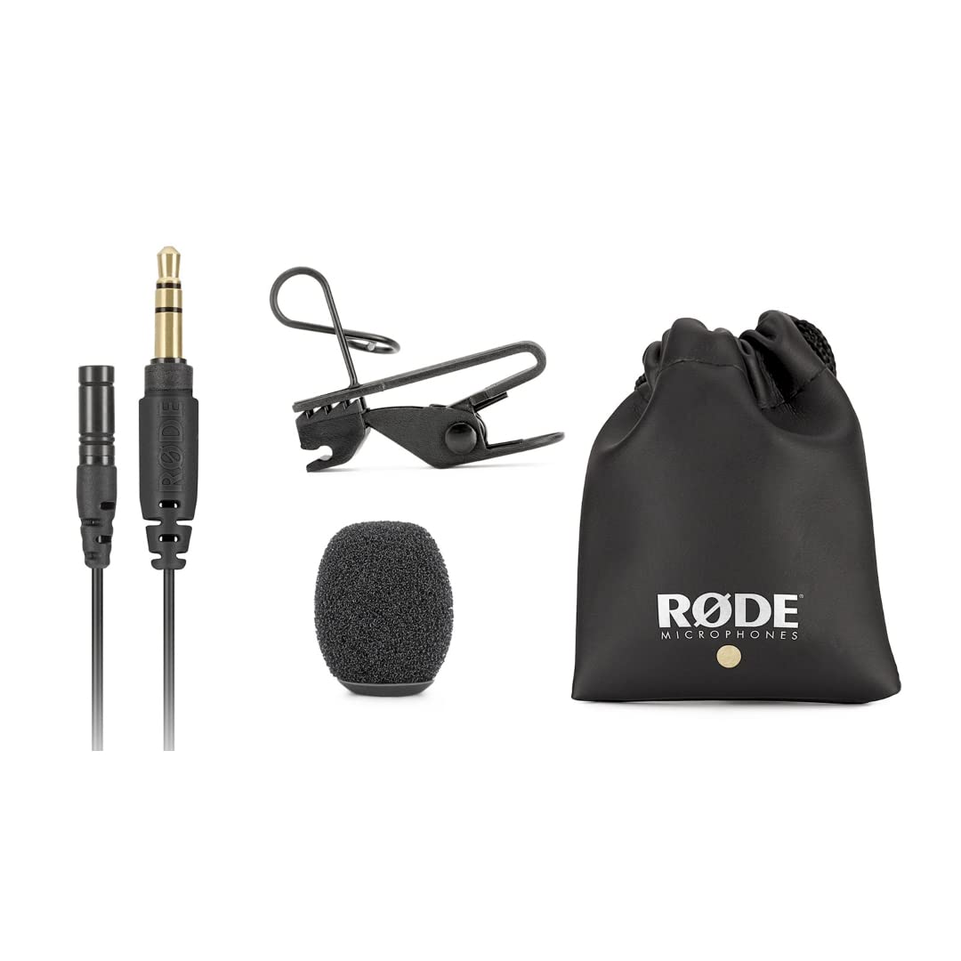 Rode Wireless GO II Compact Digital Wireless Microphone System with Lavalier GO Lapel Mic - Professional Audio for YouTube, Vlogging, Interviews & Live Streaming