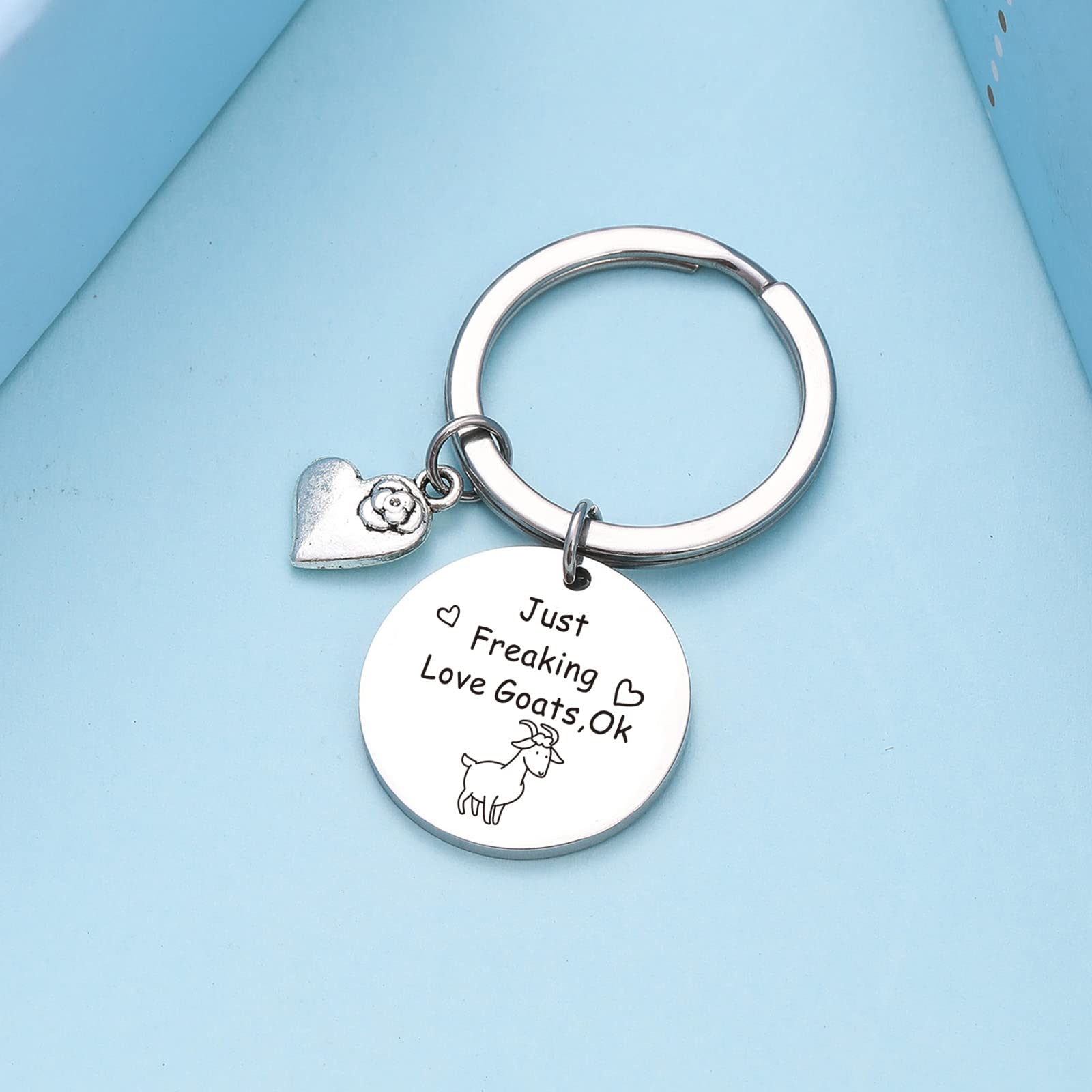 Goat Lover Keychain - Goat Whisperer Jewelry for Crazy Goat Lady & Goat Dad - Unique Goat Keychain Gift for Animal Lovers - Perfect for Farm Enthusiasts & Pet Owners