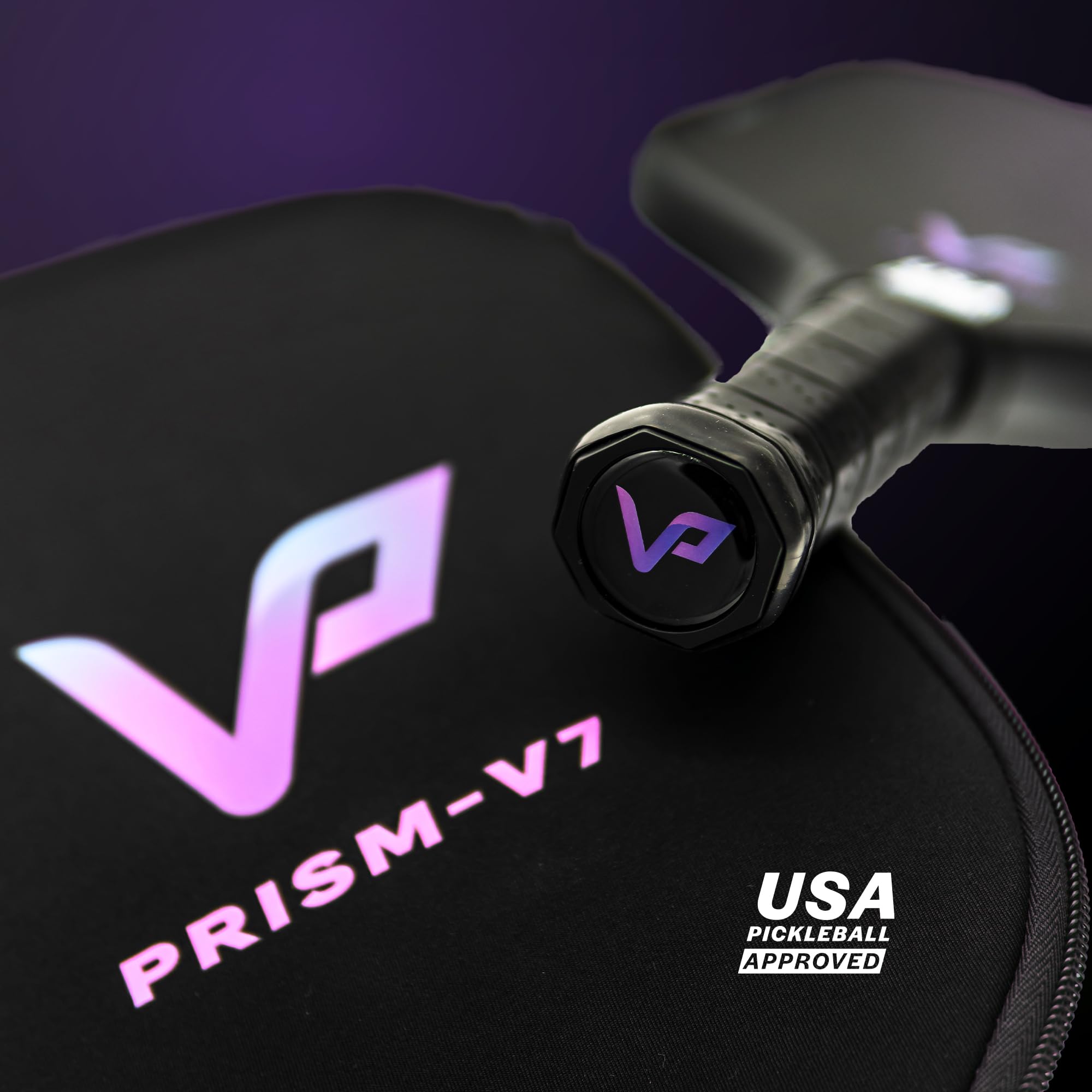 Vatic Pro Prism Carbon Fiber 16mm Pickleball Paddle - Lightweight & Durable with Foam Injected Walls - Includes Free Paddle Cover - Perfect for Competitive Play & Recreational Games
