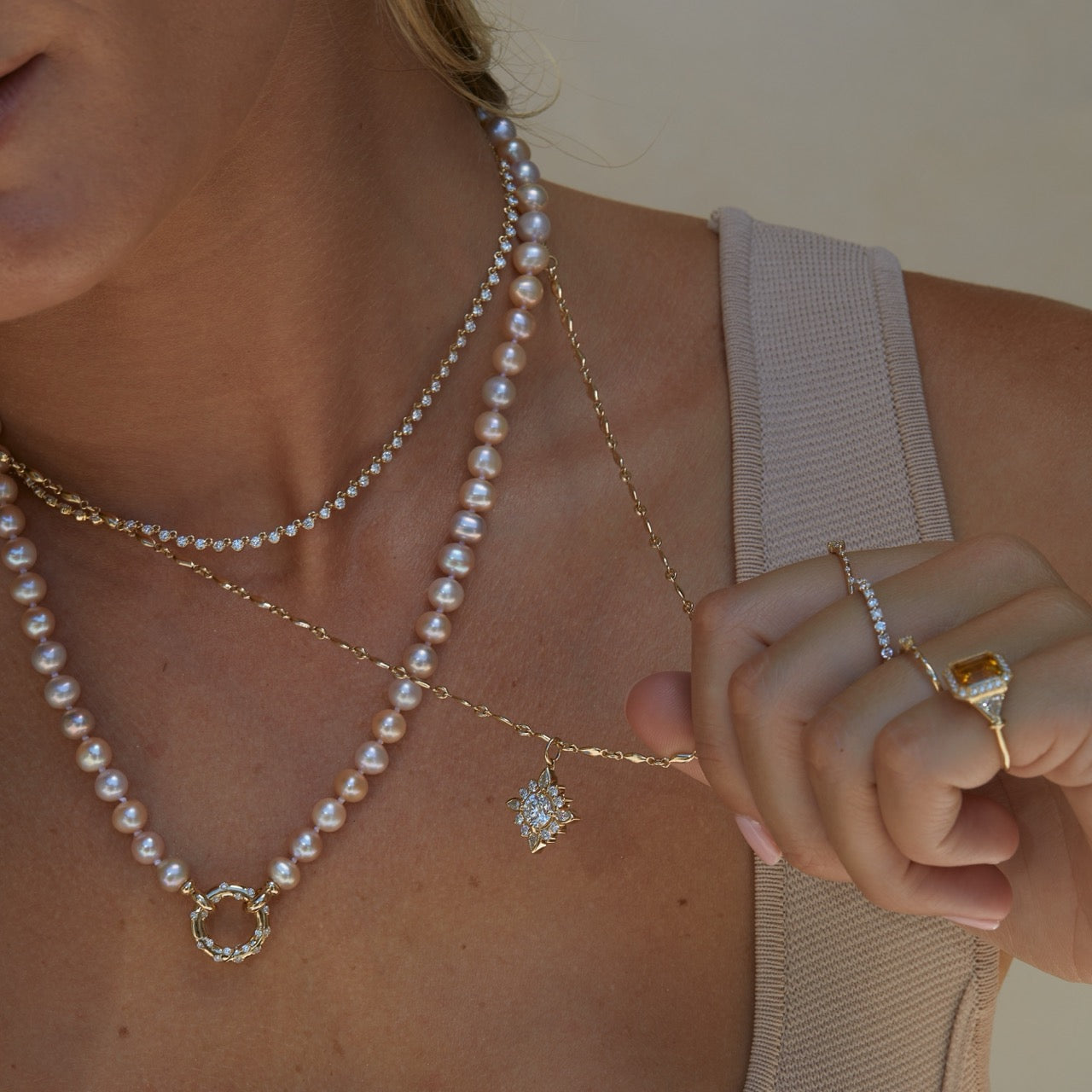 Pearl Aria Necklace for Women - Elegant 18K Gold Plated Pearl Pendant Necklace Jewelry Gift for Her - Perfect for Weddings, Anniversaries & Special Occasions