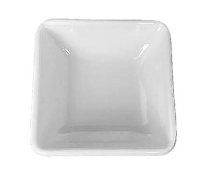 Lucky Star Melamine Square Dipping Plates for Soy Sauce, Mustard & Wasabi - 2.5 oz Capacity (2-7/8