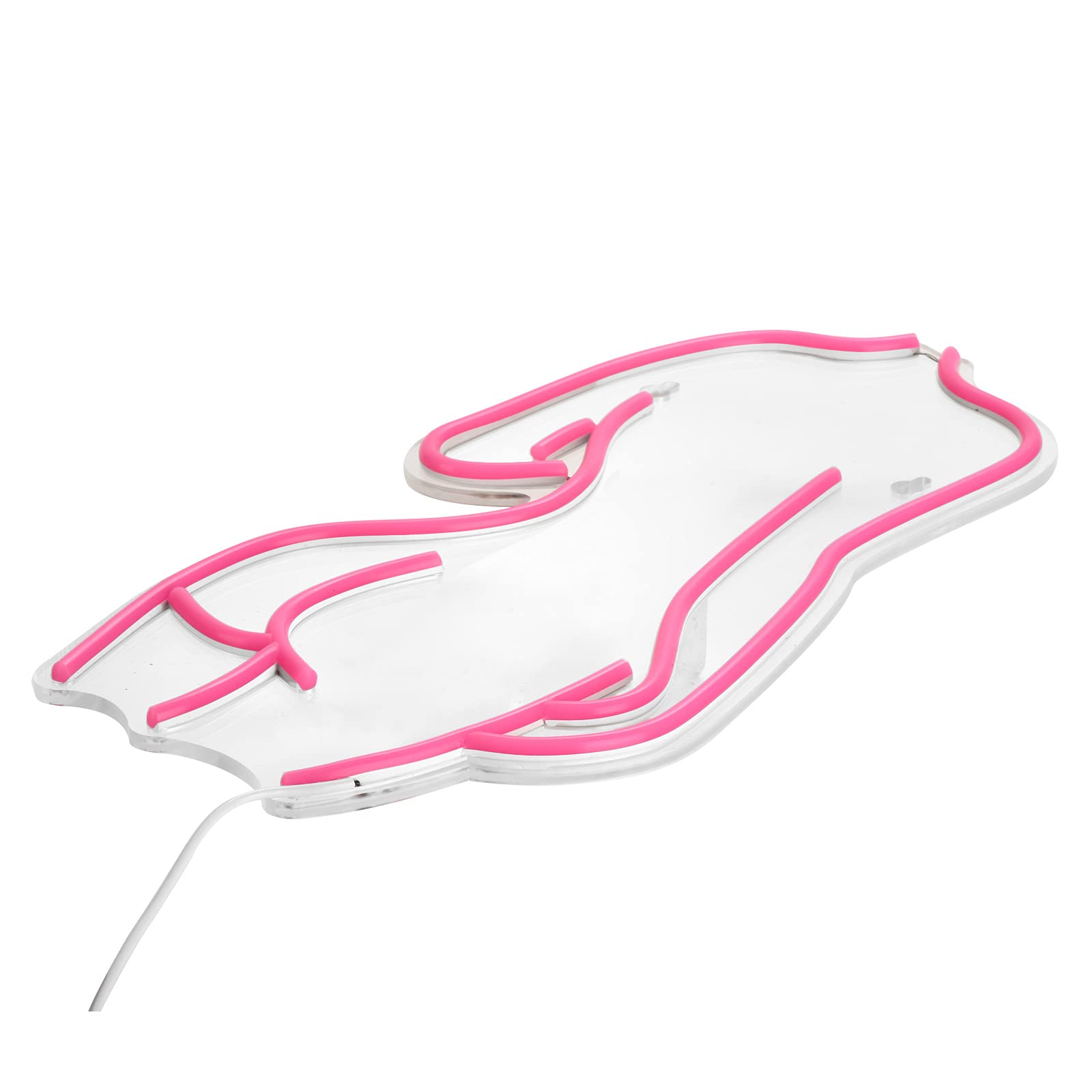 Pink LED Neon Sign for Women - 17x8.5 Inch USB Powered Backlit Wall Decor for Bedroom, Man Cave, Bar, Pub, Club, Garage & Home Parties - Perfect for Girls Room, Bachelorette Decor & Night Light