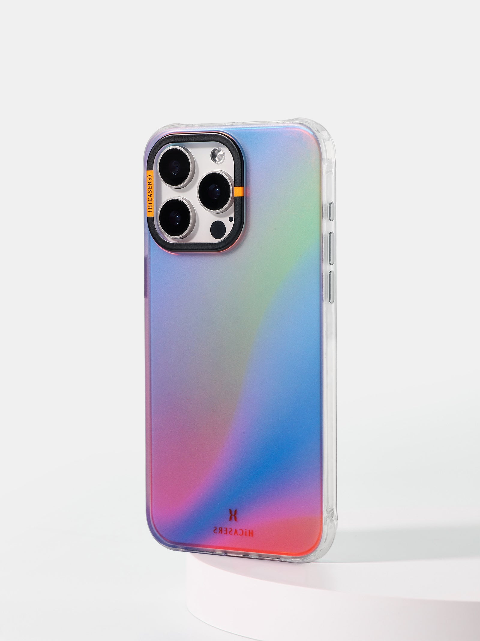 Sky Gradient Clear Phone Case - Amber & Lilac Color for iPhone & Samsung | Trendy Protective Cover for Everyday Use & Style