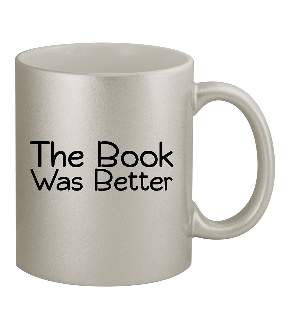 The Book Was Better - 11oz Ceramic Silver Coffee Mug | Perfect for Book Lovers, Reading Nooks & Cozy Mornings