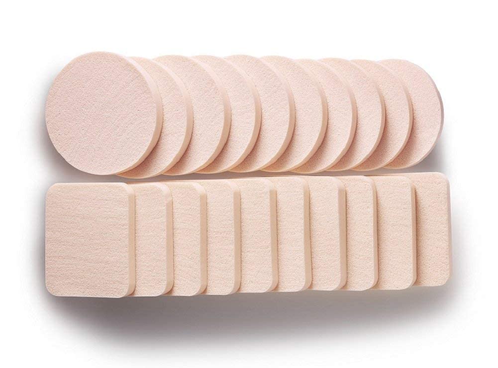 MAPPERZ Makeup Sponge & Powder Puff - Soft Blending Sponge for Foundation, Concealer & Powder - Vegan Cosmetic Sponge for Flawless Face & Neck Makeup - Set of 2 (Perfect for Liquid, Cream & Powder Formulas - Great for Everyday Makeup & Professional Use)