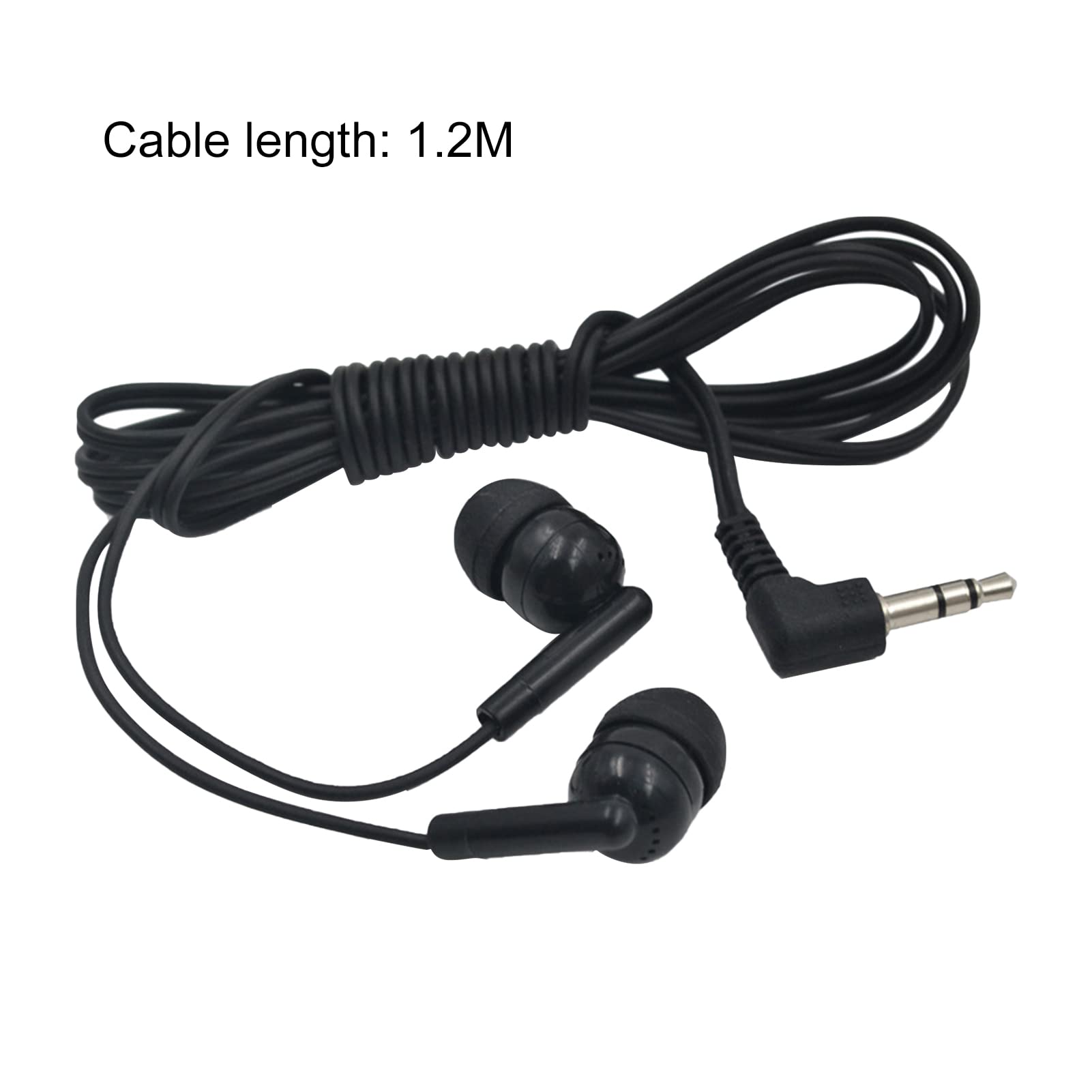 Best Wired Gaming Headset with 3.5mm Jack - Clear Ergonomic PVC Earbuds for Phone, Fitness & Sports | Noise Isolating In-Ear Headphones for Music, Workouts & Mobile Gaming (Black)