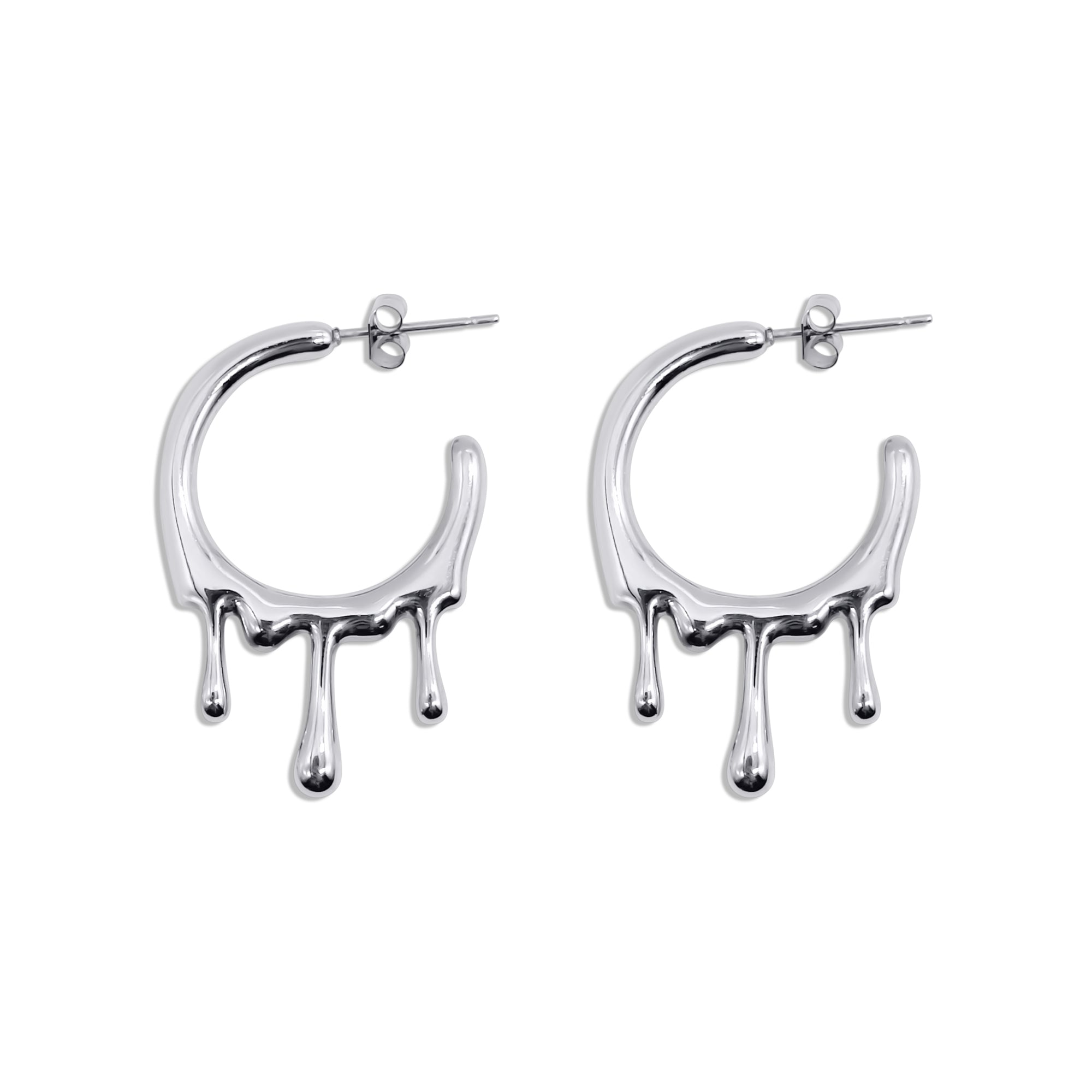 Gothic Bloodlust Hoop Earrings for Women - Punk Rock Vampire Jewelry - Perfect for Halloween, Cosplay & Alternative Fashion