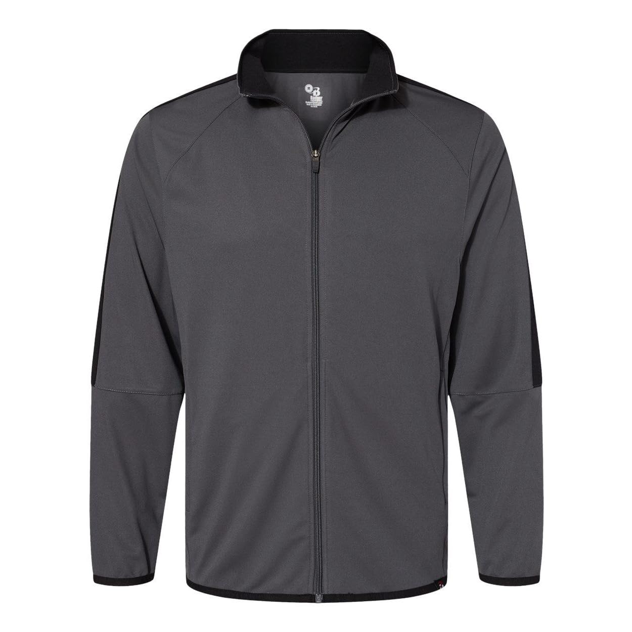 Badger Sports Blitz Outer Core Jacket - 3XL - Gray/Black - Waterproof Windbreaker for Outdoor Running, Hiking & Camping
