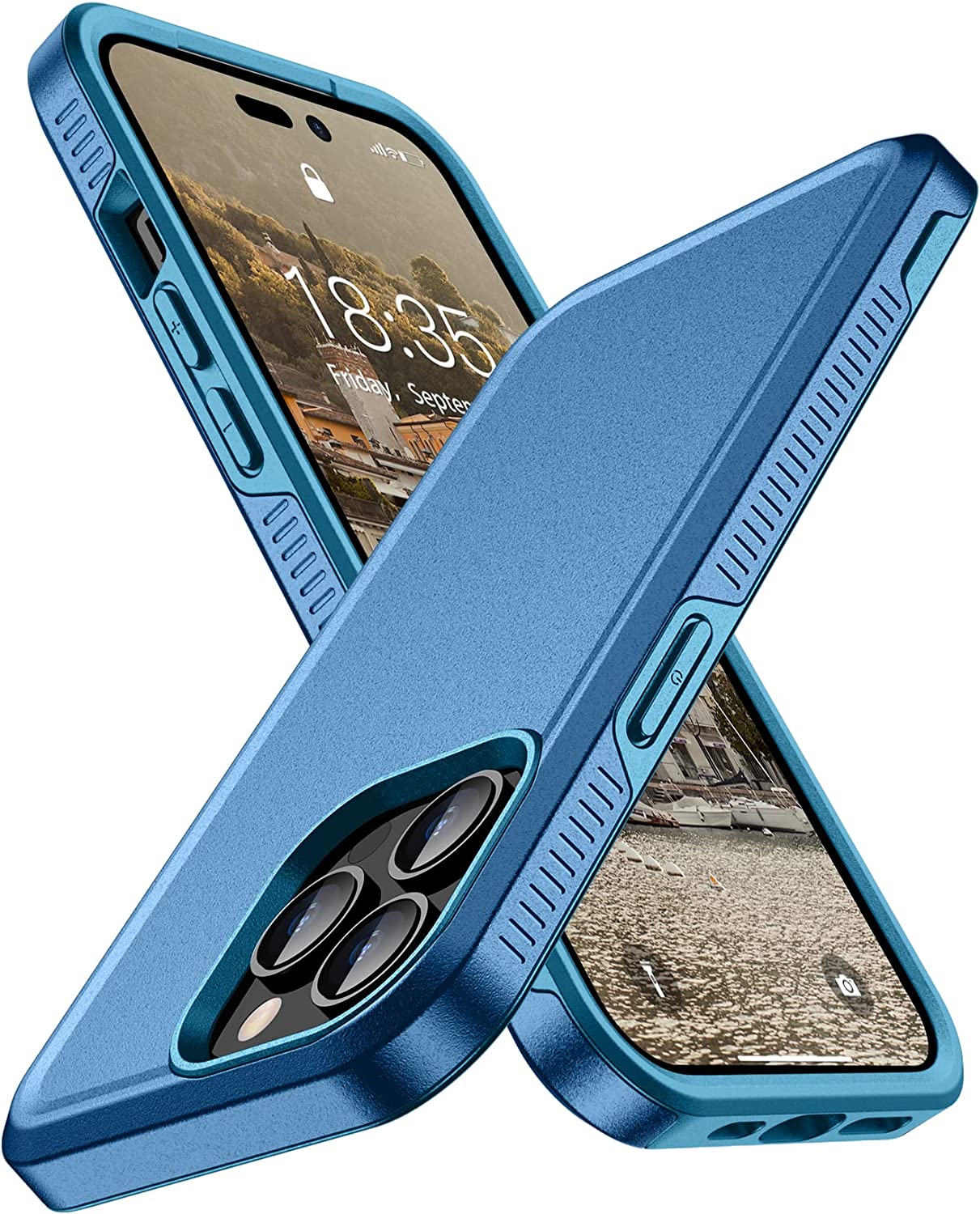 Premium Heavy Duty Full Body Protection Case for iPhone 14 Pro Max - Shockproof, Anti-Scratch, Military Grade Drop Protection - Perfect for Outdoor Adventures, Travel & Daily Use (Black)