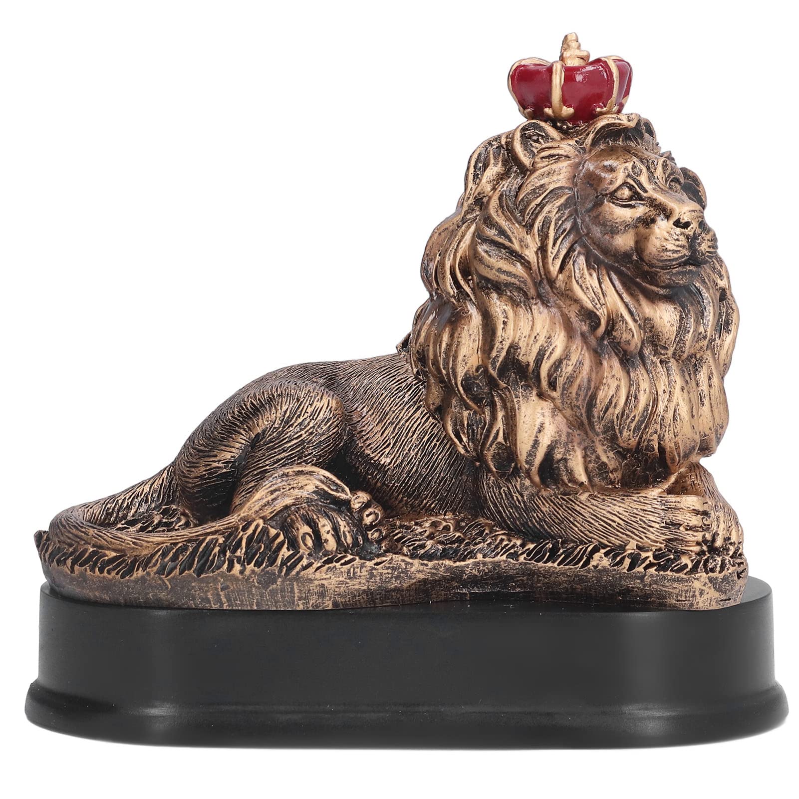 Nordic Style Lion Resin Sculpture Statue - Handcrafted Home & Office Decor, Collectible Figurine Gift for Living Room, Study, Porch | Feng Shui Decor, Shelf Display, Wedding Centerpiece