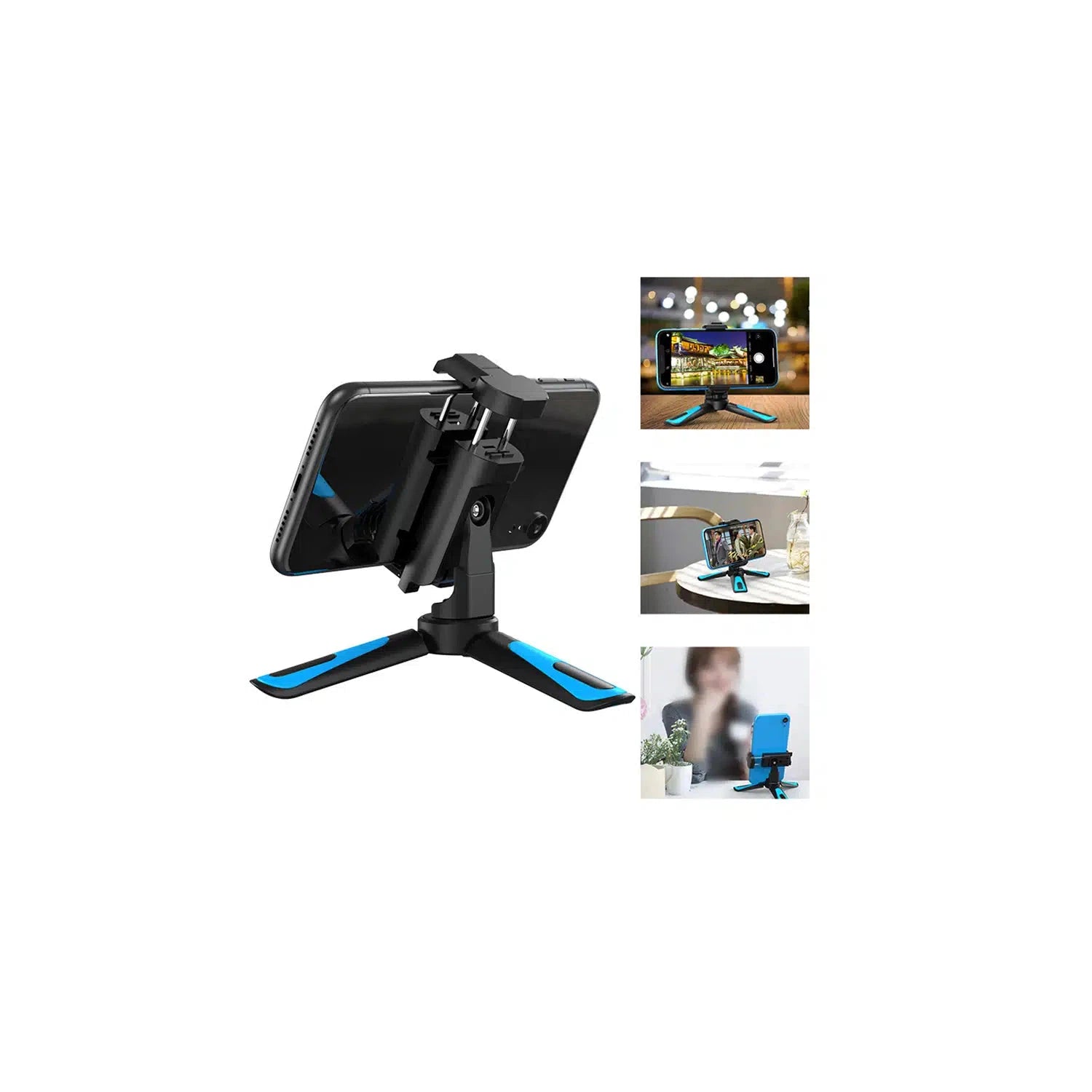 Apexel JJ08 Mini Tripod Stand - Compact & Portable Phone Tripod for iPhone, Android, Camera - Perfect for Vlogging, Travel, Photography, and Video Shooting