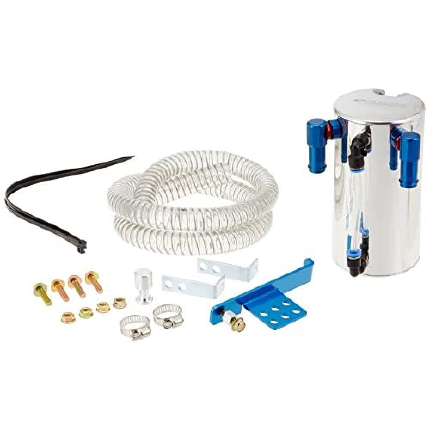 Universal Oil Catch Can 15mm - High Performance Baffled Oil Separator for Cars, Trucks & Motorcycles - Reduces Engine Sludge & Improves Efficiency - Ideal for Racing, Off-Road & Daily Driving