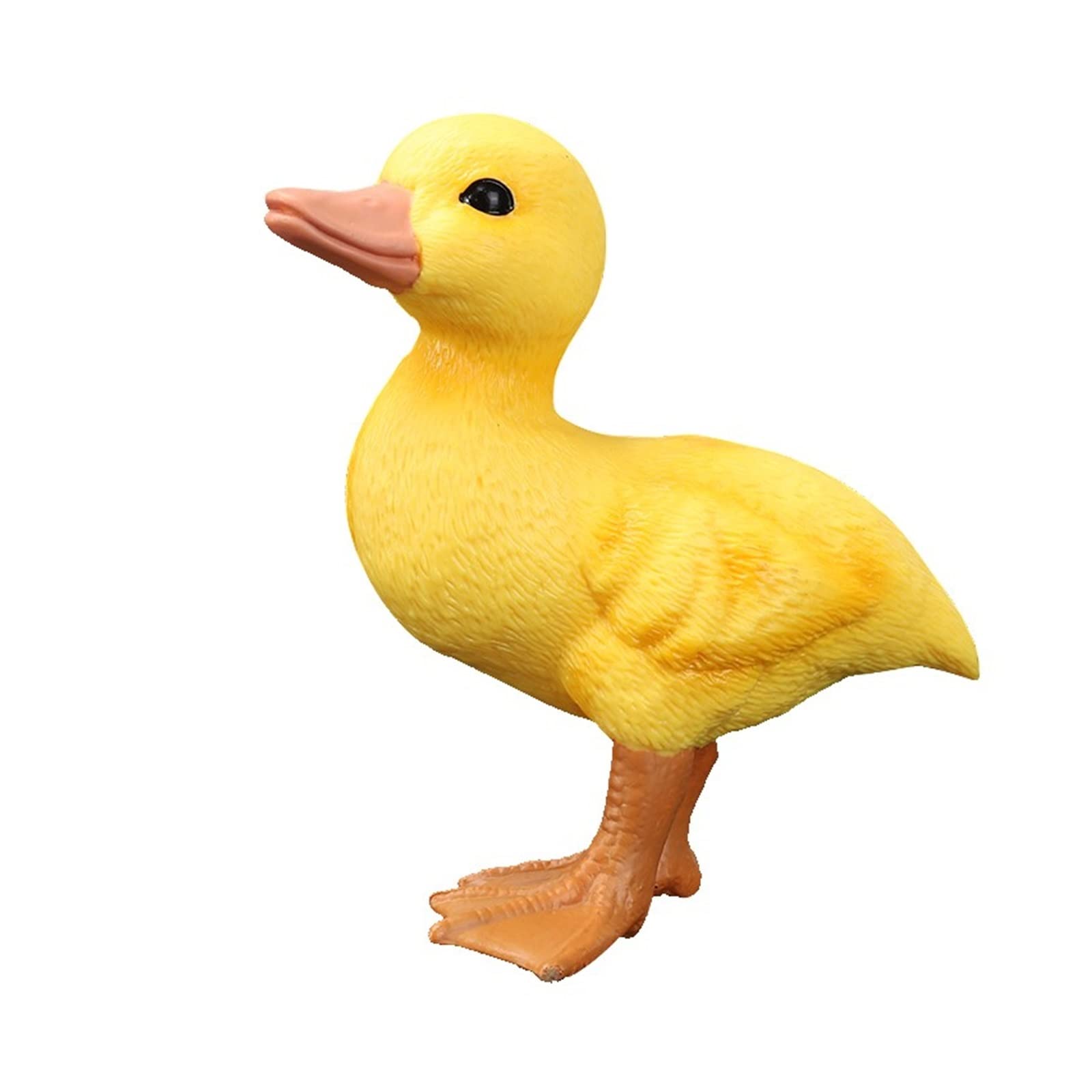 BELLAALONG Big Yellow Duck PVC Animal Toy - Realistic Jungle Animal Figure for Kids, Creative Home Decoration & Playtime Fun