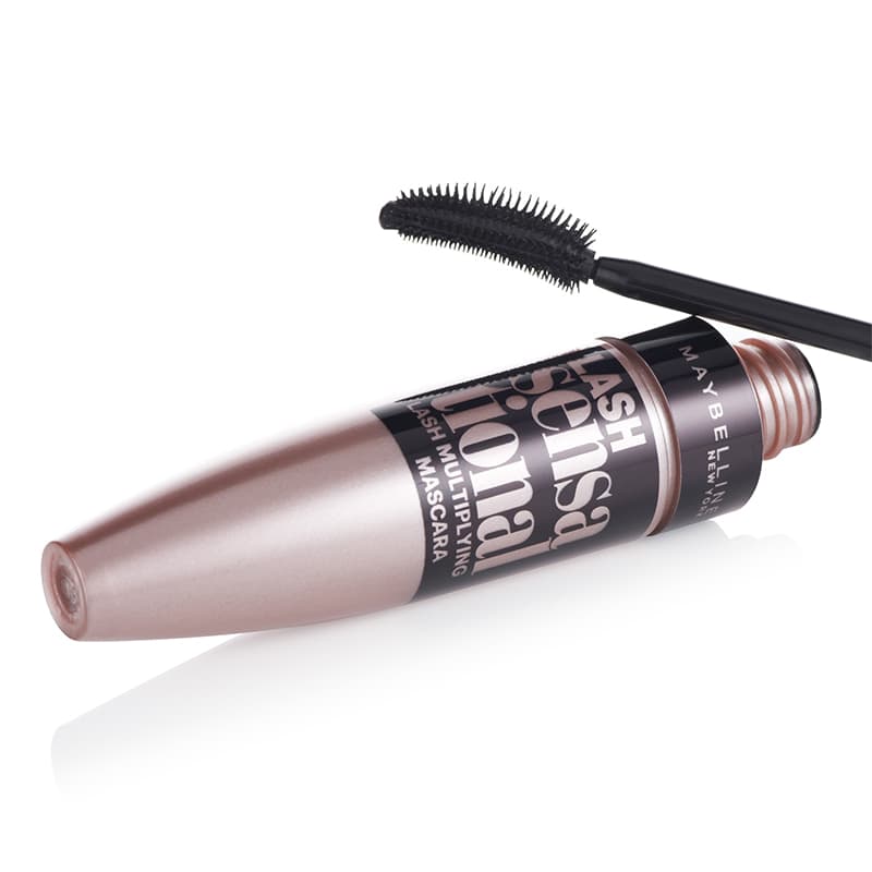 Maybelline Lash Sensational Volumizing & Thickening Mascara - Intense Black Waterproof Eyelash Enhancer for Dramatic Lashes | Perfect for Daytime Wear & Night Out Makeup
