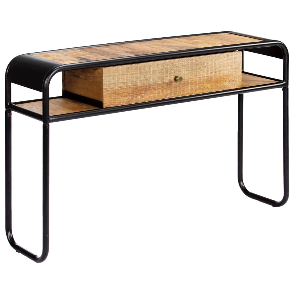 Industrial Style Console Table with Drawer & 2 Storage Compartments - 46.5