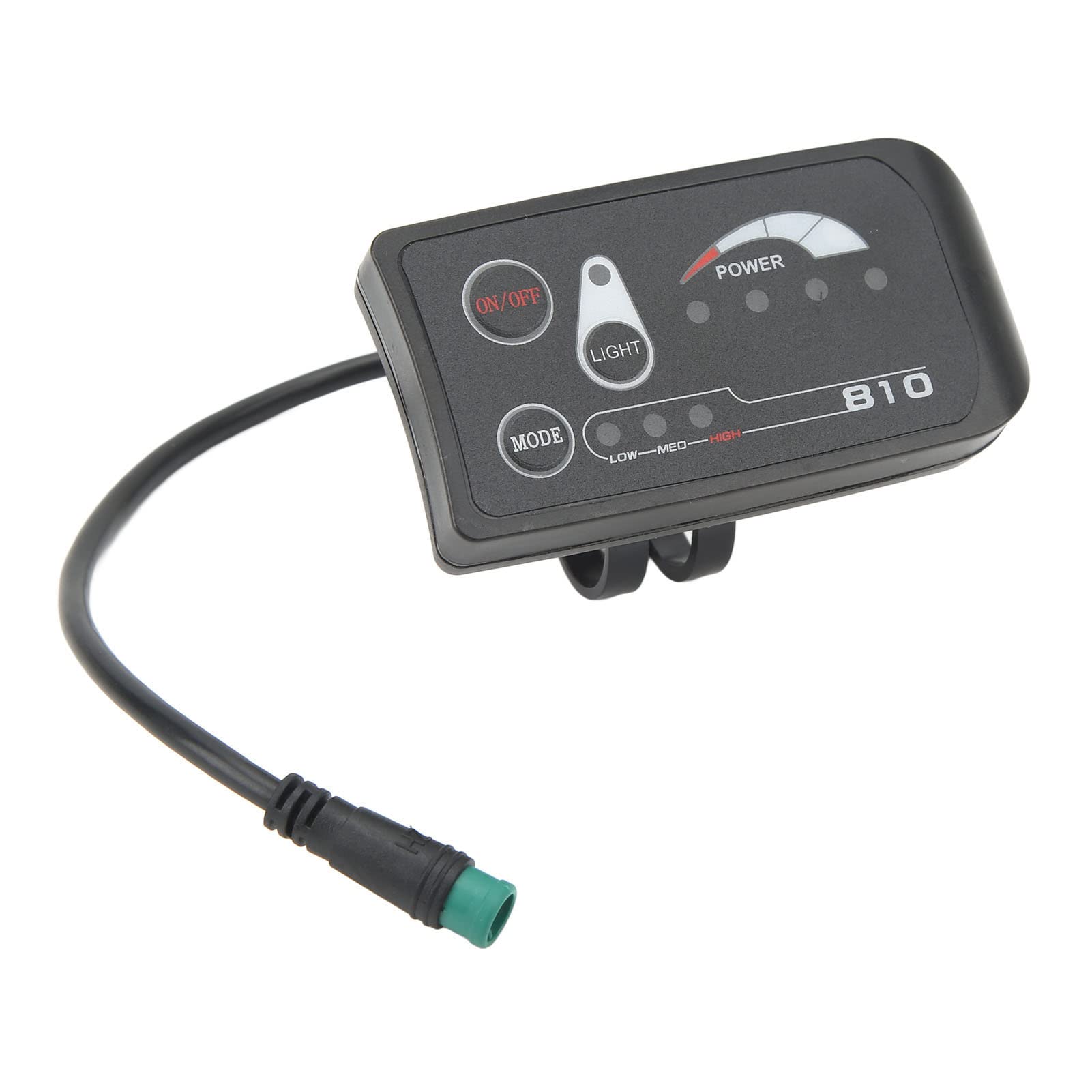 Uxsiya Waterproof Electric Bike LED Display Meter - ABS Easy Installation Low Failure Rate for E-Bikes & Scooters - Perfect for Commuting & Outdoor Adventures