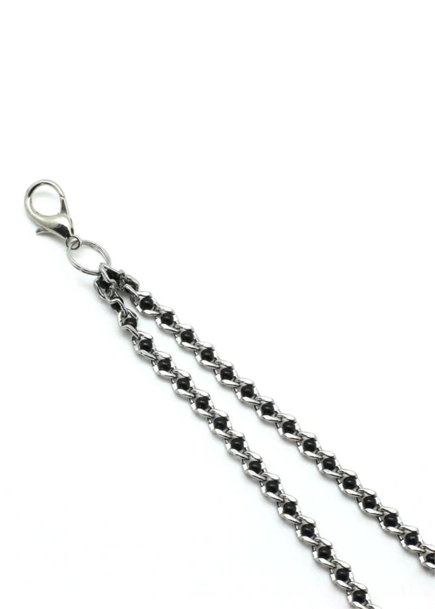 Black Bead Chains & Silver Nipple Clamps - BDSM Bondage Accessories for Sensual Play, Couples Roleplay, and Fetish Exploration