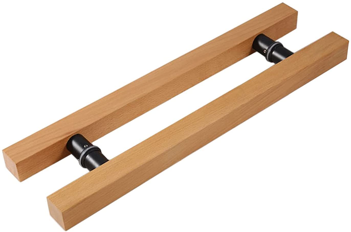 Heavy Duty Sliding Barn Door Handle - Solid Wood Push Pull Entry Door Handle Bar (15.7 Inch) for Rustic Farmhouse, Closet & Interior Doors