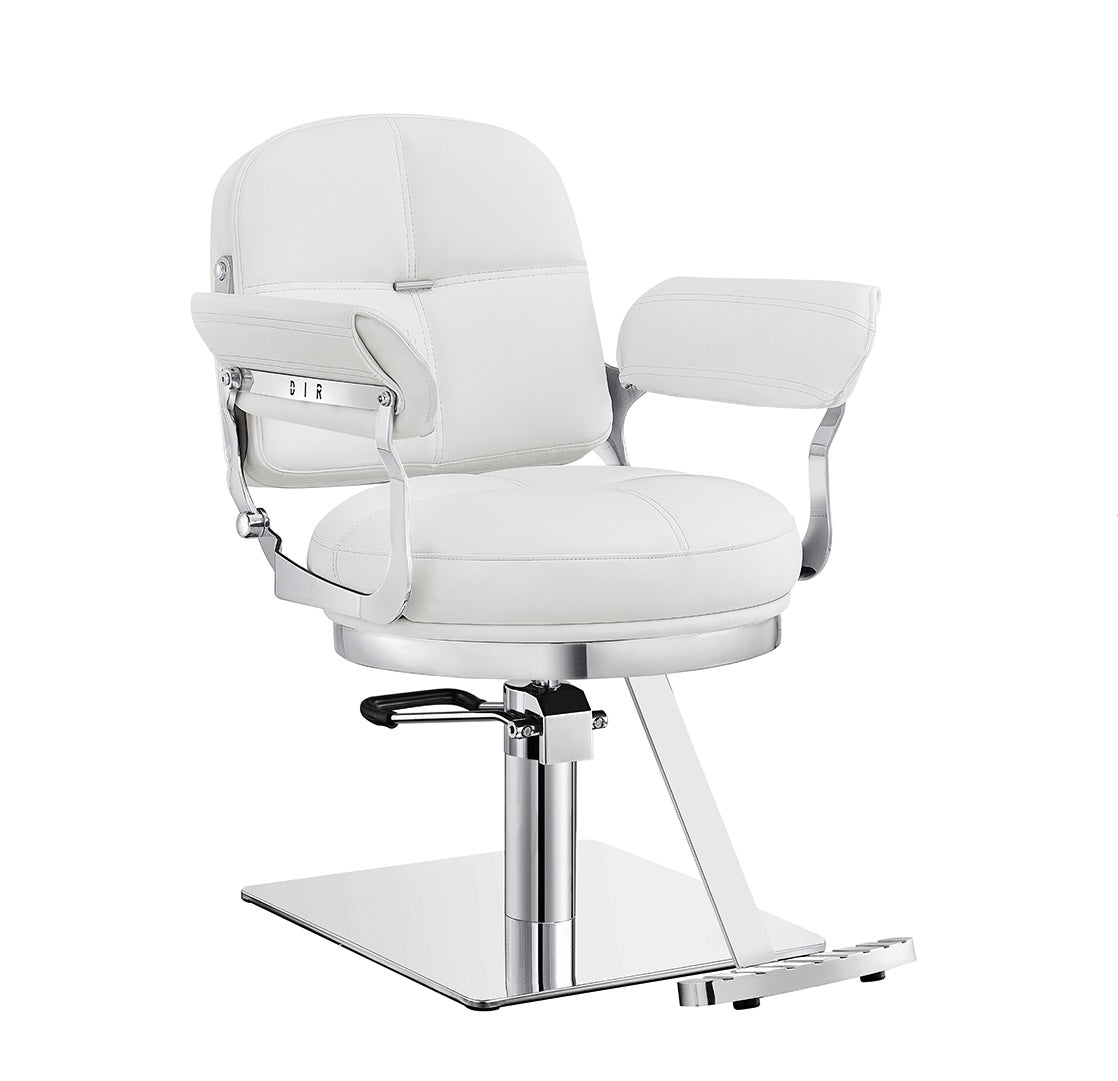 Milano Salon Hairdressing Styling Chair - Professional Barber & Beauty Salon Styling Chair with Adjustable Height & Swivel Base - Perfect for Hair Salons, Barber Shops & Home Styling