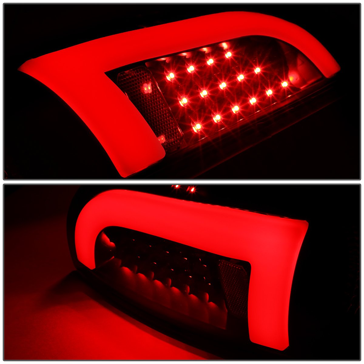 Auto Dynasty Pair of Black Housing Smoke Lens Full LED Tail Lights for Toyota Tacoma 2005-2015 - Enhanced Visibility & Style for Night Driving & Off-Road Adventures