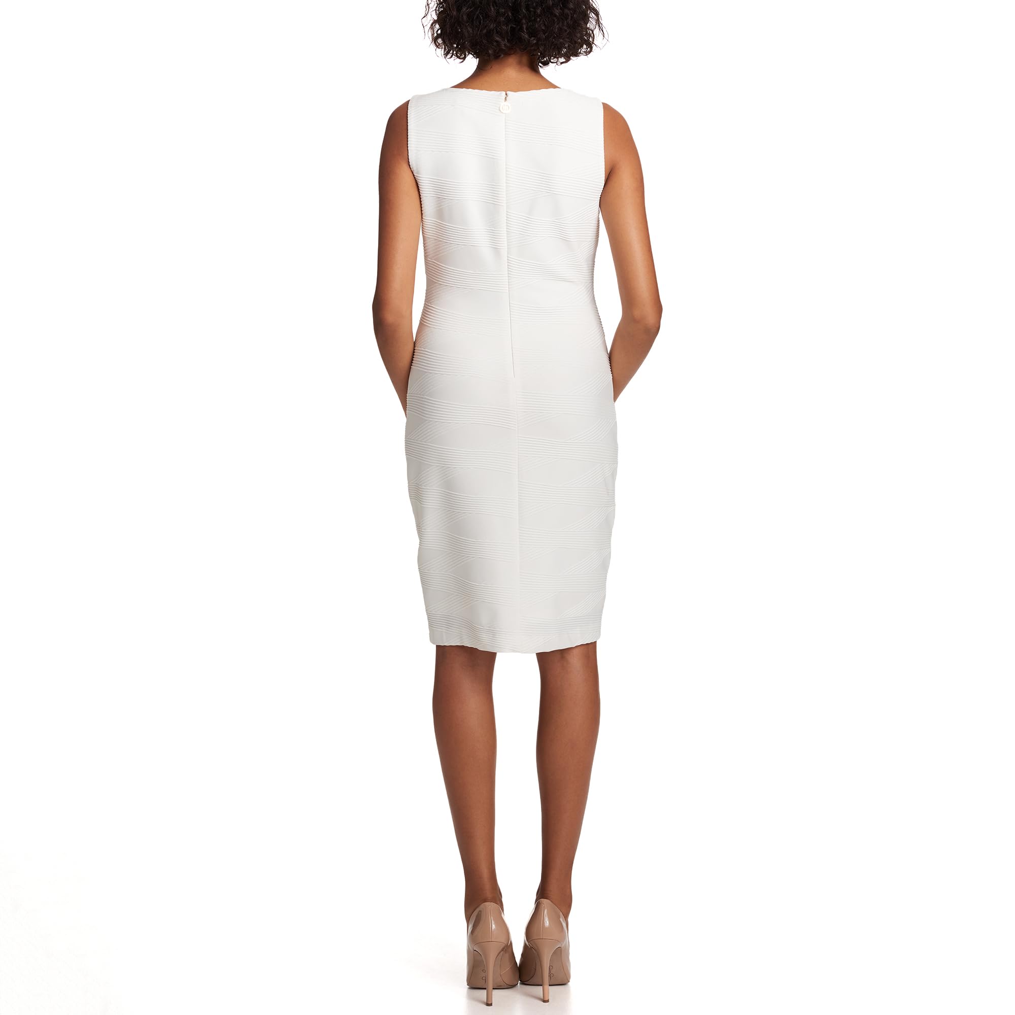 Tommy Hilfiger Women's Sleeveless Sheath Dress for Work | Spring & Summer Office Wear | Professional Business Attire for Women | Perfect for Corporate Meetings & Office Events