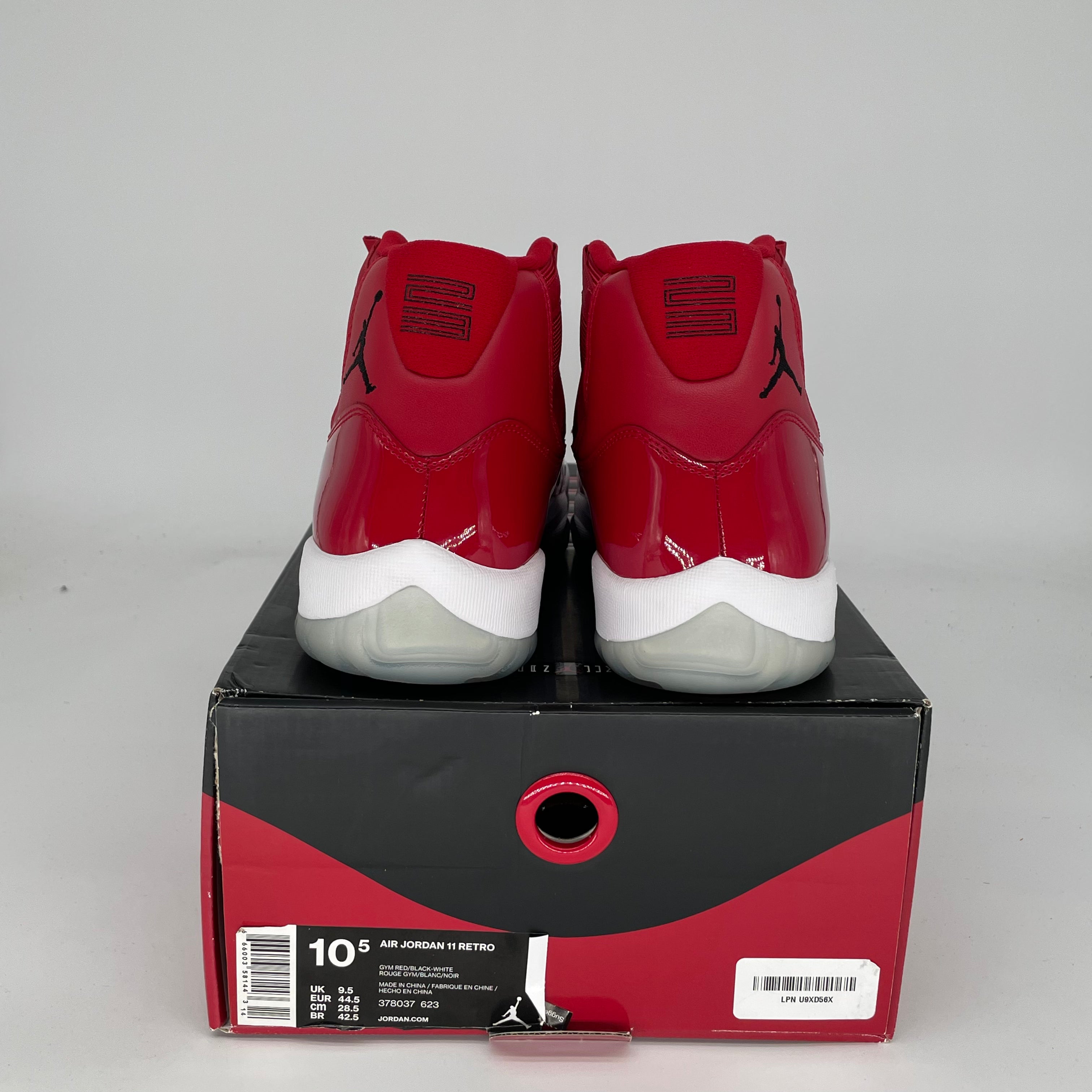 AIR JORDAN 11 WIN LIKE '96 Retro Basketball Shoes - Men's Size 10.5 (378037-623) - Perfect for NBA Games, Streetwear & Sneaker Collectors