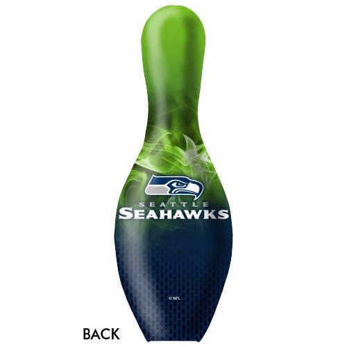 NFL Seattle Seahawks Bowling Pin Set - Officially Licensed Football Team Collectibles for Fans | Perfect for Game Day Decor, Sports Themed Parties, and Man Cave Displays