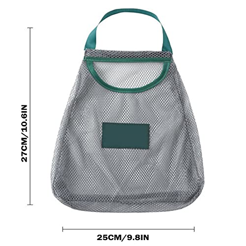 VALINK Reusable Cotton Mesh Grocery Bags - 4 Pack Eco-Friendly Produce Bags for Fruits, Vegetables & Garlic Storage - Breathable Kitchen Shopping Bags with Handles for Farmers Market & Zero Waste Lifestyle