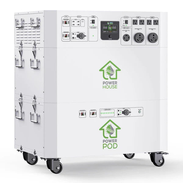 Nature's Generator Powerhouse Platinum Plus WE System - Portable Solar Generator for Home Backup, Camping & Emergency Power Supply | Reliable Off-Grid Energy Solution