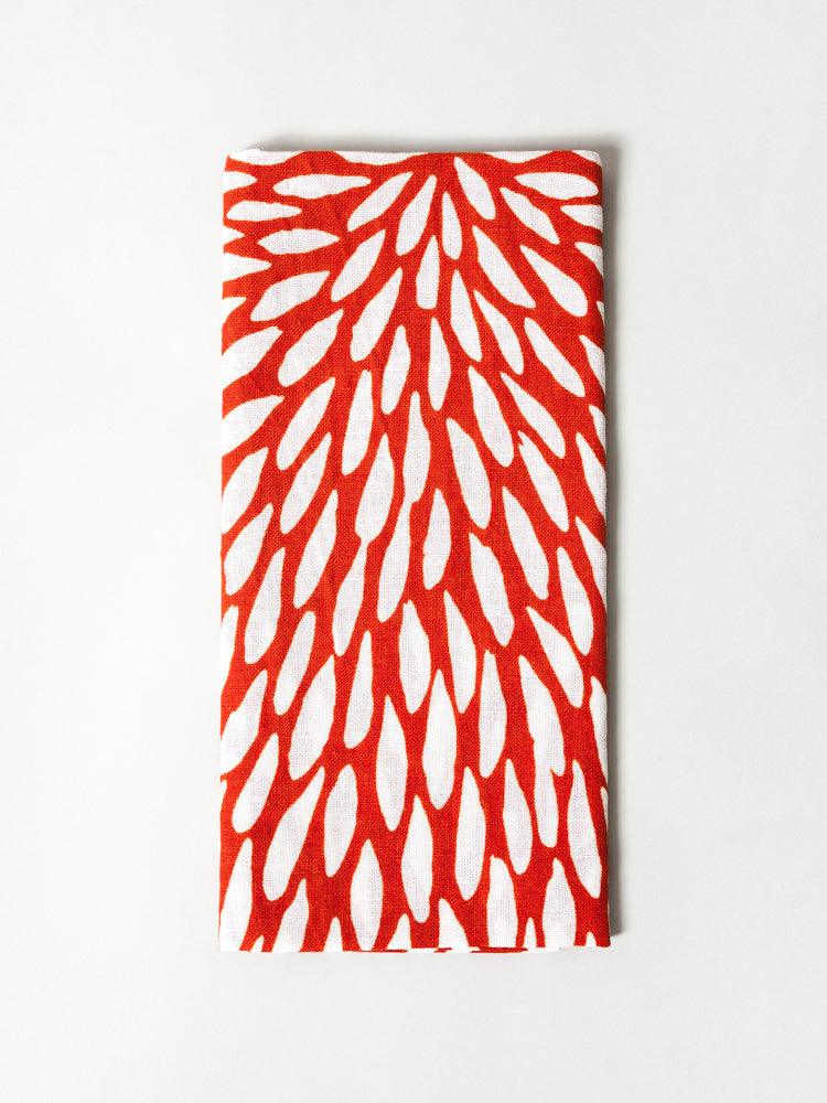 Kamawanu Tenugui Japanese Cotton Hand Towel - Chrysanthemum Pattern | Traditional Washcloth for Kitchen, Bath & Gift Wrapping