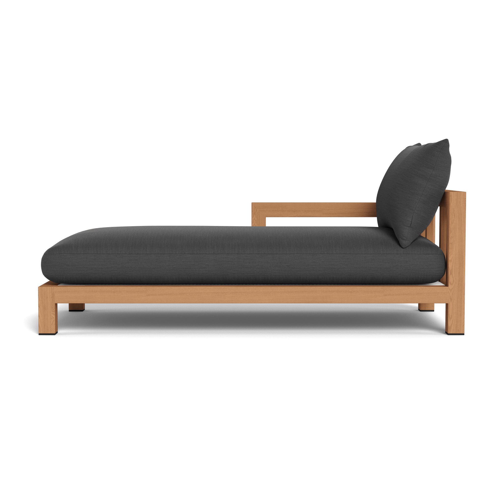 Premium Pacific Teak Chaise Lounge - Outdoor Patio Furniture for Poolside, Beach & Garden Relaxation - Weather-Resistant & Durable Teak Wood Design