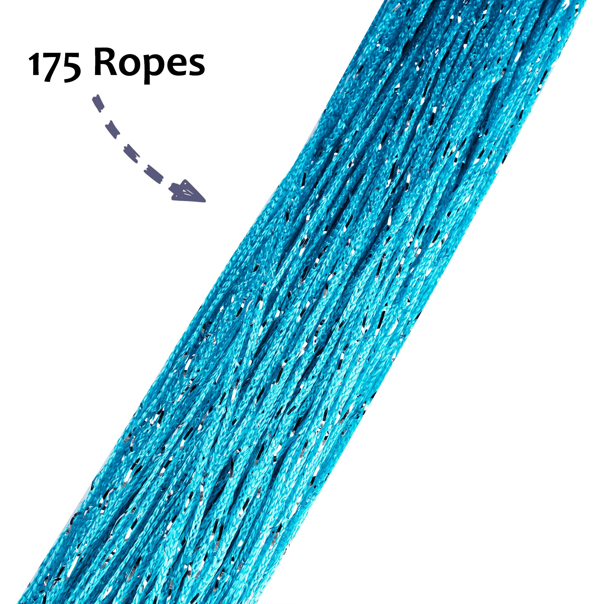 Vagasi 2 Pack 39 x 79 Inch Bohemian Beaded String Curtains - Doorway Room Divider, Hippie Bedroom Decor, Closet Door Hanging Beads (A-Blue) | Perfect for Bedrooms, Living Rooms, and Boho Home Decor