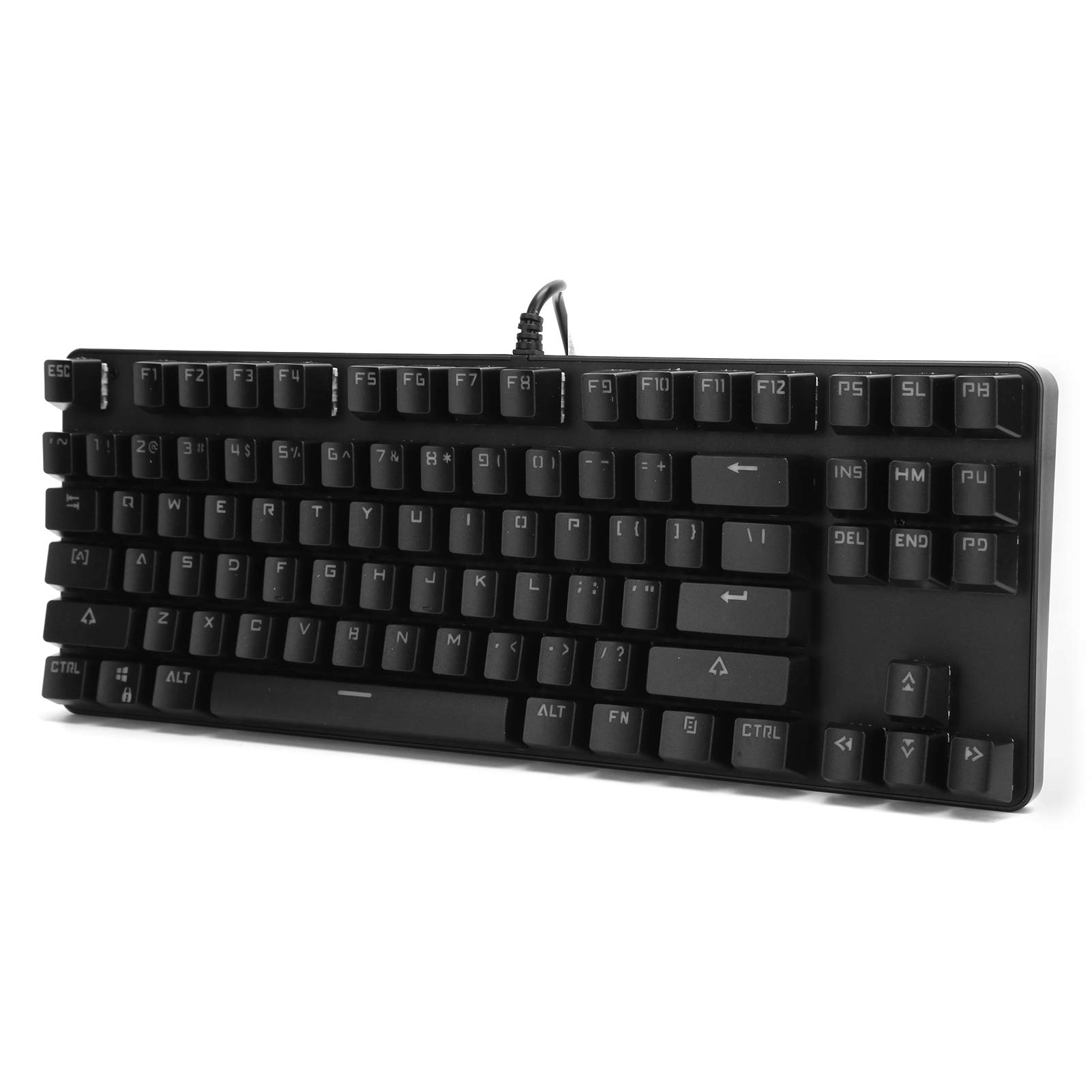 87-Key RGB Backlit Mechanical Keyboard - Full Size Ergonomic Gaming Keyboard for PC, Laptop & Desktop (Black) | Perfect for Office Work, Gaming & Programming