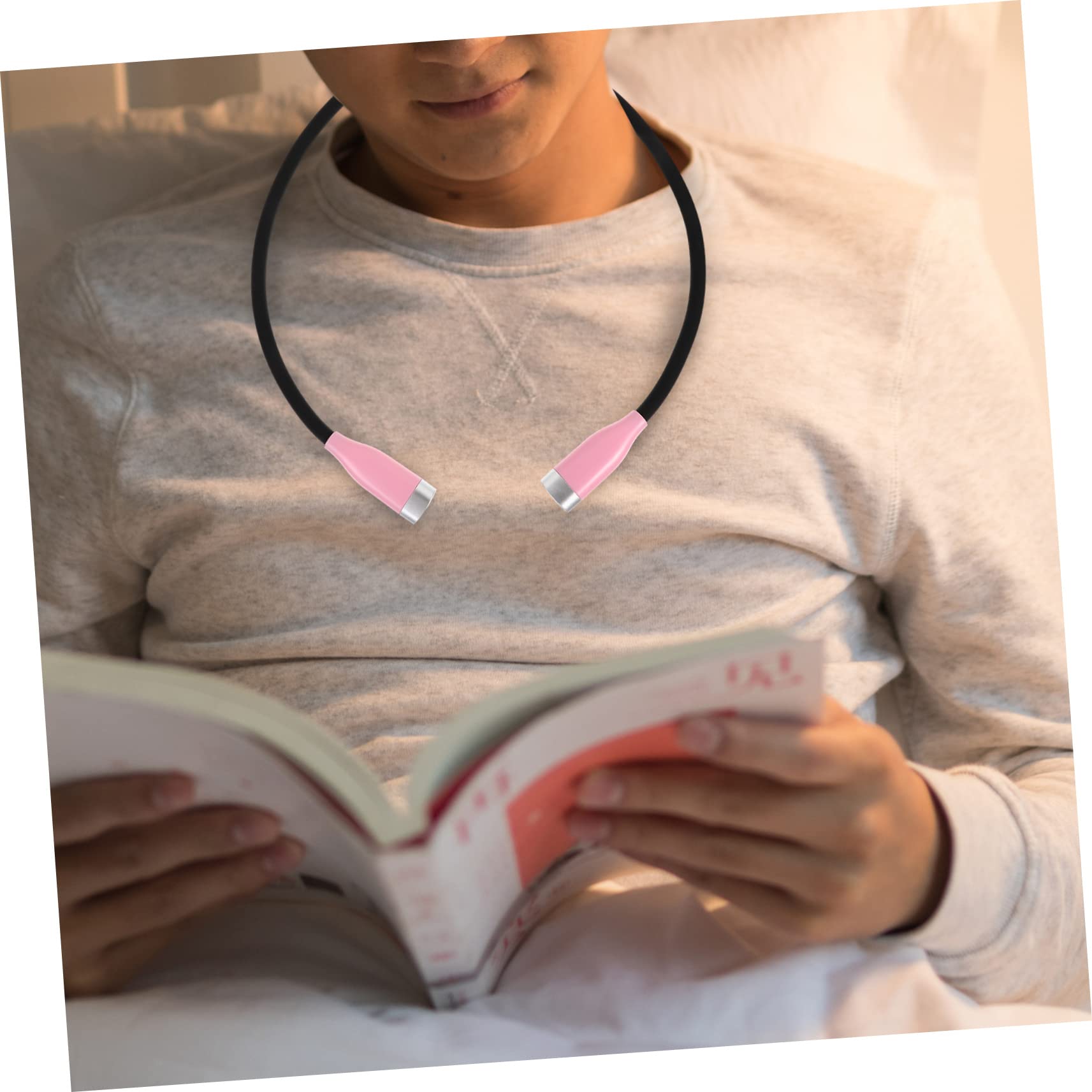 Hemobllo 5-Pack LED Neck Light for Reading - Hands-Free Book Light with Adjustable Brightness - Perfect for Night Reading, Camping, Knitting & Repair Work